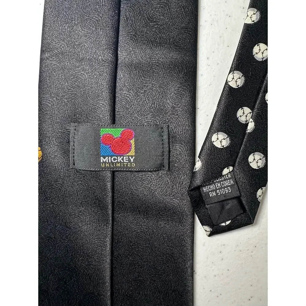 Disney Mickey Unlimited Mens Neck Tie Baseball Goofy‎ Donald Duck